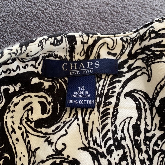 BLACK &WHITE CHAPS SKIRT - Picture 3 of 3